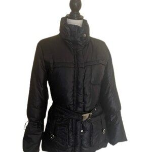 Von Dutch Vintage Ladies Deep Navy Belted Puffer Jacket